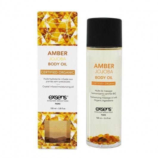 Органическое массажное масло AMBER JOJOBA - 100 мл. - Exsens - купить с доставкой в Златоусте