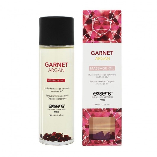Органическое массажное масло GARNET ARGAN - 100 мл. - Exsens - купить с доставкой в Златоусте
