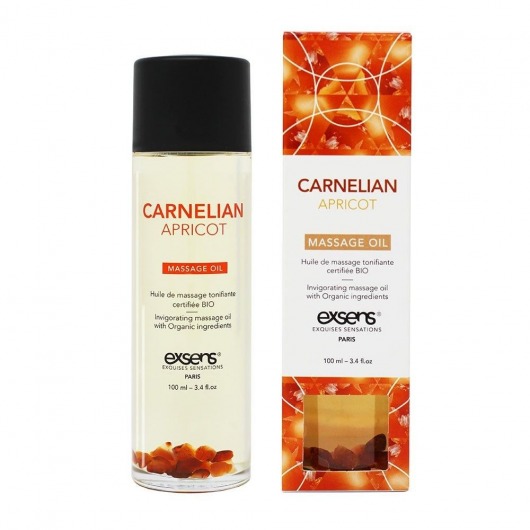 Органическое массажное масло CARNELIAN APRICOT - 100 мл. - Exsens - купить с доставкой в Златоусте