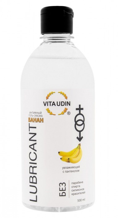 Интимный гель-смазка на водной основе VITA UDIN с ароматом банана - 500 мл. - VITA UDIN - купить с доставкой в Златоусте