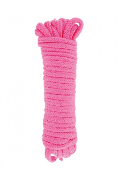 Розовая веревка для связывания Sweet Caress Rope - 10 метров - Sweet Caress - купить с доставкой в Златоусте