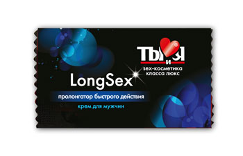 Пролонгирующий крем LongSex в одноразовой упаковке - 1,5 гр. - Биоритм - купить с доставкой в Златоусте