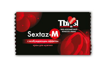 Возбуждающий крем Sextaz-M для мужчин в одноразовой упаковке - 1,5 гр. - Биоритм - купить с доставкой в Златоусте