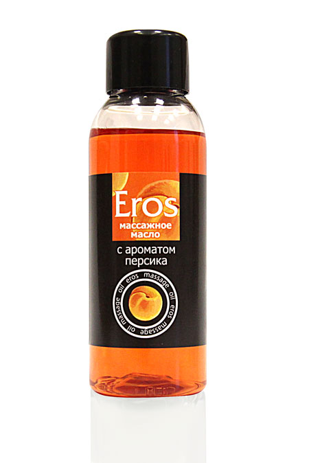 Массажное масло Eros exotic с ароматом персика - 50 мл. - Биоритм - купить с доставкой в Златоусте