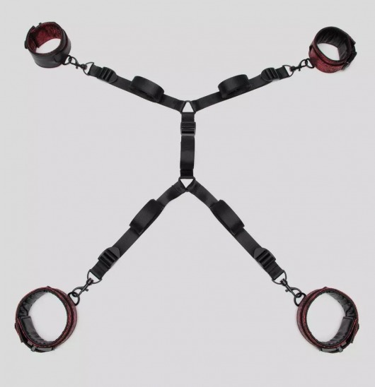 Изысканный набор фиксаций на кровати Reversible Under Mattress Restraint Set - Fifty Shades of Grey - купить с доставкой в Златоусте