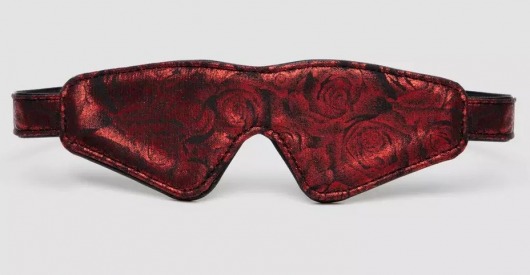 Двусторонняя красно-черная маска на глаза Reversible Faux Leather Blindfold - Fifty Shades of Grey - купить с доставкой в Златоусте