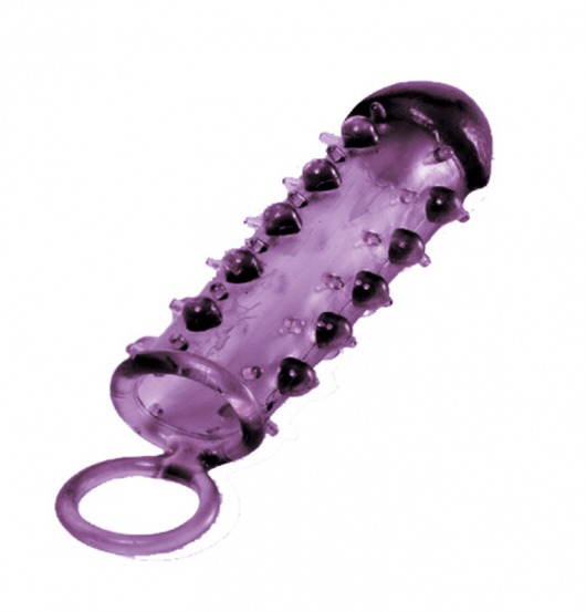 Закрытая фиолетовая насадка с пупырышками SAMURAI PENIS SLEEVE PURPLE - 14,5 см. - NMC - в Златоусте купить с доставкой