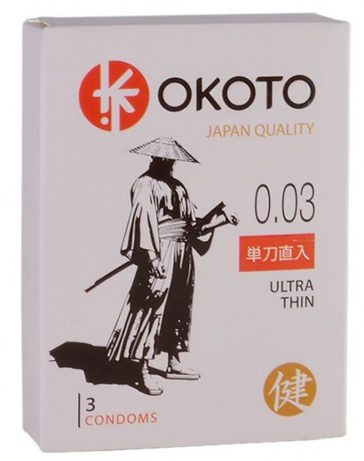 Ультратонкие презервативы OKOTO Ultra Thin - 3 шт. - Sitabella - купить с доставкой в Златоусте