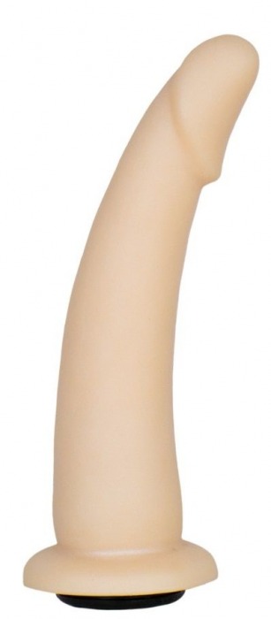 Телесная гладкая насадка-фаллоимитатор Harness - 17 см. - LOVETOY (А-Полимер) - купить с доставкой в Златоусте