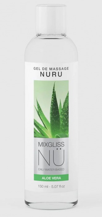 Массажный гель на водной основе Mixgliss NU Aloe Vera - 150 мл. - Mixgliss - купить с доставкой в Златоусте