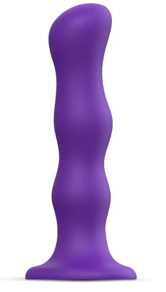 Фиолетовая насадка Strap-On-Me Dildo Geisha Balls size XL - Strap-on-me - купить с доставкой в Златоусте