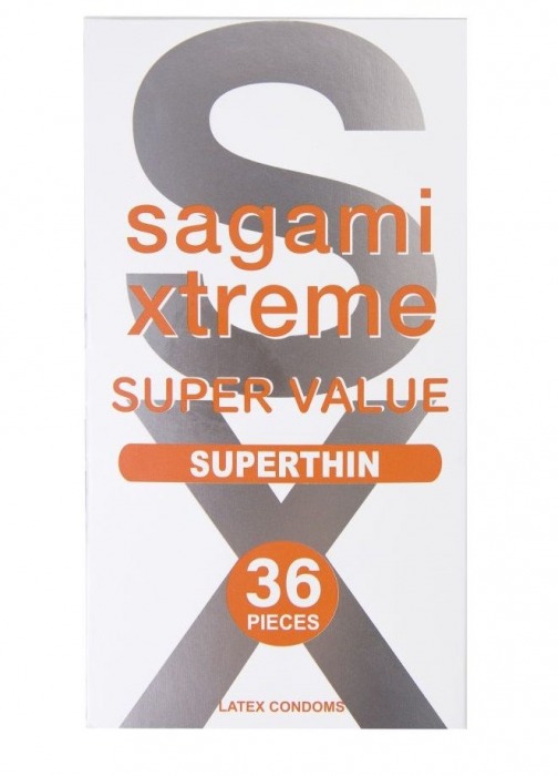Ультратонкие презервативы Sagami Xtreme Superthin - 36 шт. - Sagami - купить с доставкой в Златоусте