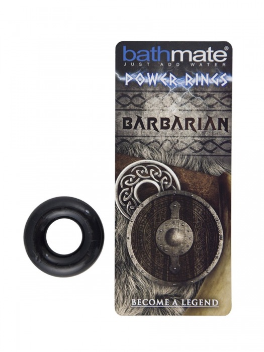 Чёрное эрекционное кольцо Barbarian - Bathmate - в Златоусте купить с доставкой