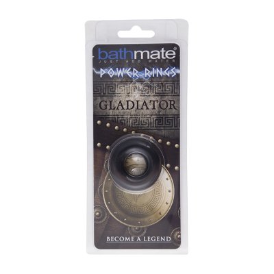Чёрное эрекционное кольцо Gladiator - Bathmate - в Златоусте купить с доставкой