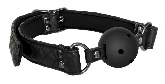 Черный кляп-шарик BALL GAG DIAMOND - Dream Toys - купить с доставкой в Златоусте