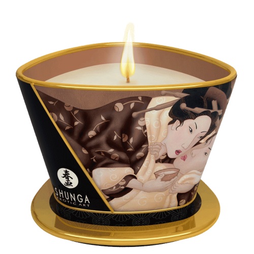 Массажная свеча Intoxicatin Chocolate с ароматом шоколада - 170 мл. - Shunga - купить с доставкой в Златоусте