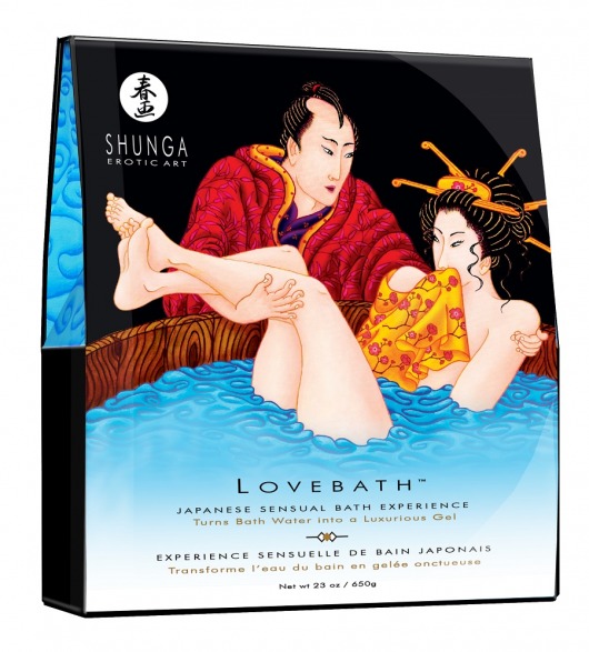 Соль для ванны Lovebath Ocean temptation, превращающая воду в гель - 650 гр. - Shunga - купить с доставкой в Златоусте