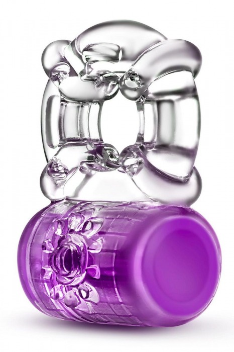 Фиолетовое эрекционное виброкольцо Pleaser Rechargeable C-Ring - Blush Novelties - в Златоусте купить с доставкой