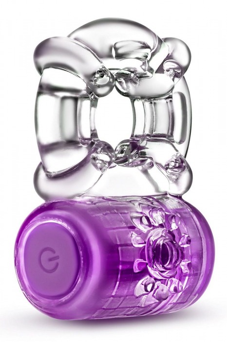 Фиолетовое эрекционное виброкольцо One Night Stand Vibrating C-Ring - Blush Novelties - в Златоусте купить с доставкой