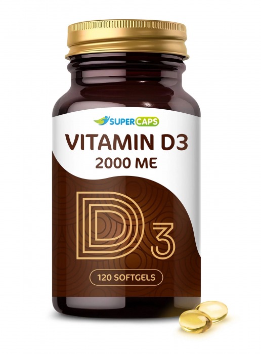 Пищевая добавка SuperCaps VITAMIN D3 2000 ME - 120 капсул - SuperCaps - купить с доставкой в Златоусте