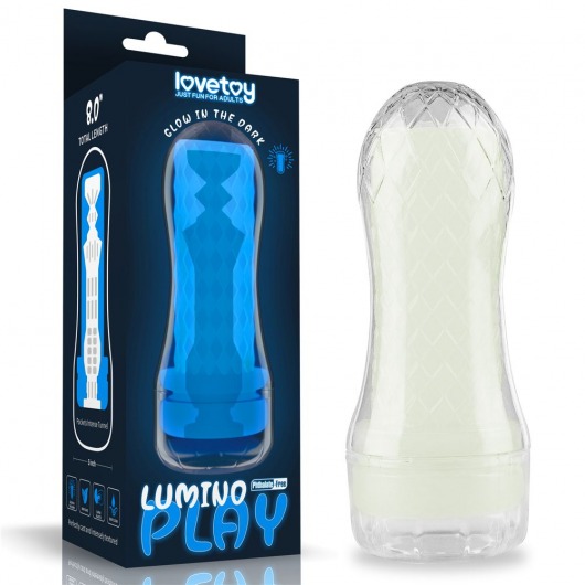Светящийся в темноте мастурбатор Lumino Play Masturbator Pocketed - Lovetoy - в Златоусте купить с доставкой