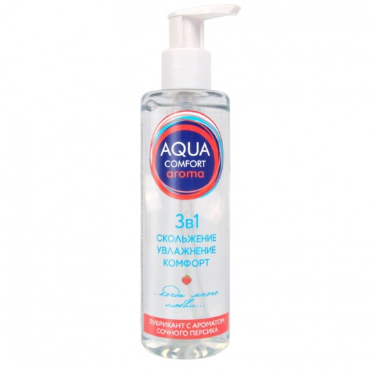 Гель-лубрикант на водной основе Aqua Comfort Aroma с ароматом персика - 195 гр. - Биоритм - купить с доставкой в Златоусте