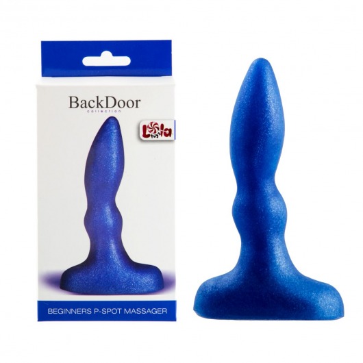 Синий анальный стимулятор Beginners p-spot massager - 11 см. - Lola Games - в Златоусте купить с доставкой
