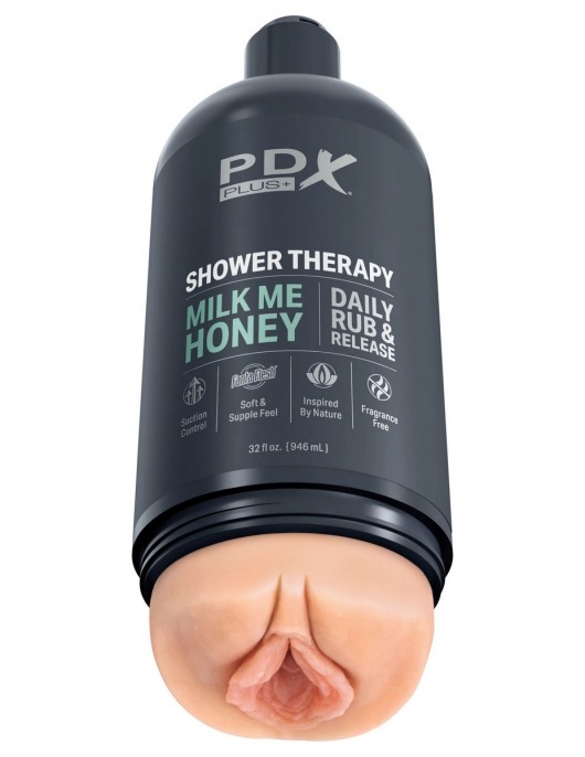 Телесный мастурбатор-вагина Shower Therapy Milk Me Honey - Pipedream - в Златоусте купить с доставкой