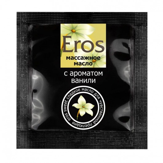 Саше массажного масла Eros sweet c ароматом ванили - 4 гр. - Биоритм - купить с доставкой в Златоусте