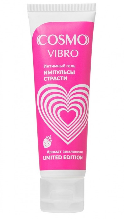 Возбуждающий гель на водно-силиконовой основе Cosmo Vibro с ароматом земляники - 50 гр. - Биоритм - купить с доставкой в Златоусте