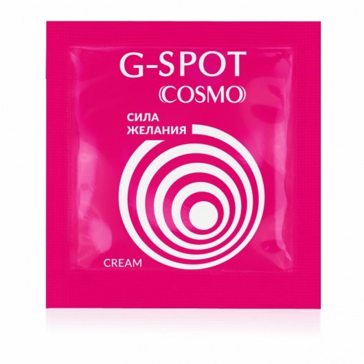 Стимулирующий интимный крем для женщин Cosmo G-spot - 2 гр. - Биоритм - купить с доставкой в Златоусте