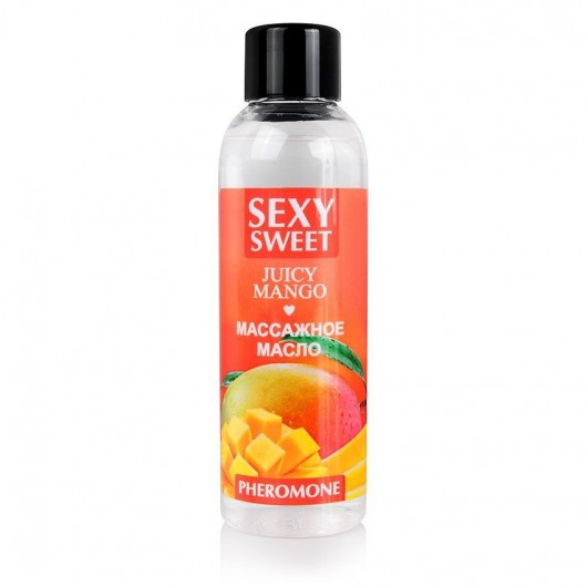 Массажное масло Sexy Sweet Juicy Mango с феромонами и ароматом манго - 75 мл. - Биоритм - купить с доставкой в Златоусте