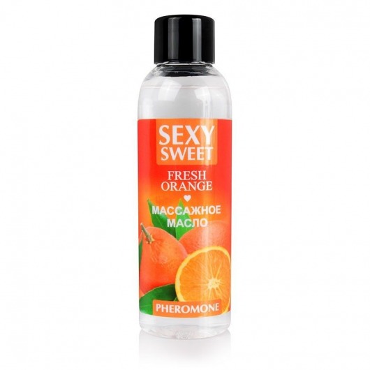 Массажное масло Sexy Sweet Fresh Orange с ароматом апельсина и феромонами - 75 мл. - Биоритм - купить с доставкой в Златоусте