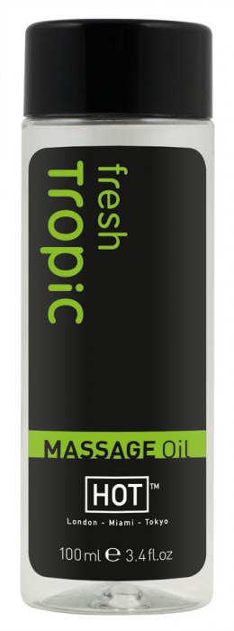Массажное масло для тела Tropic Fresh - 100 мл. - HOT - купить с доставкой в Златоусте