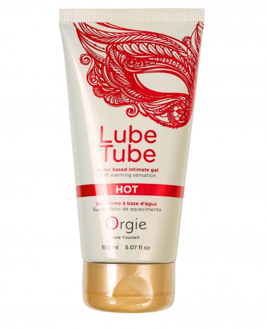 Интимный гель на водной основе Lube Tube Hot с разогревающим эффектом - 150 мл. - ORGIE - купить с доставкой в Златоусте