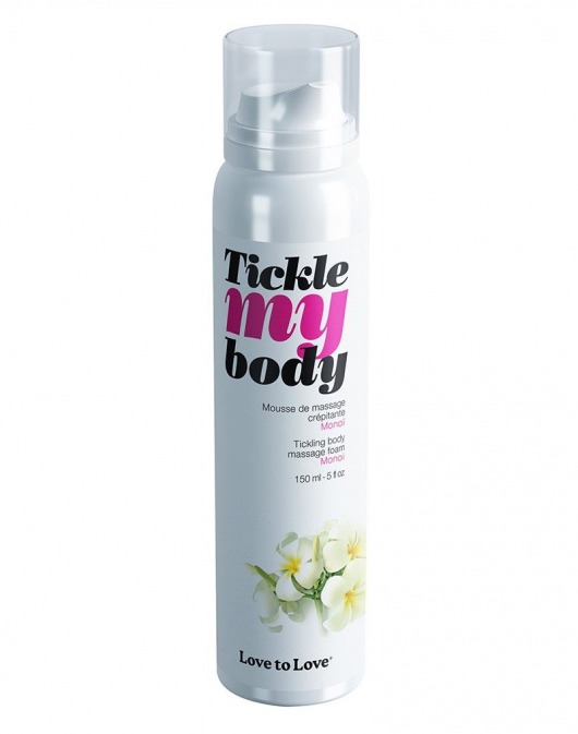 Массажная хрустящая пенка Tickle My Body Monoi с ароматом моной - 150 мл. - Love to Love - купить с доставкой в Златоусте