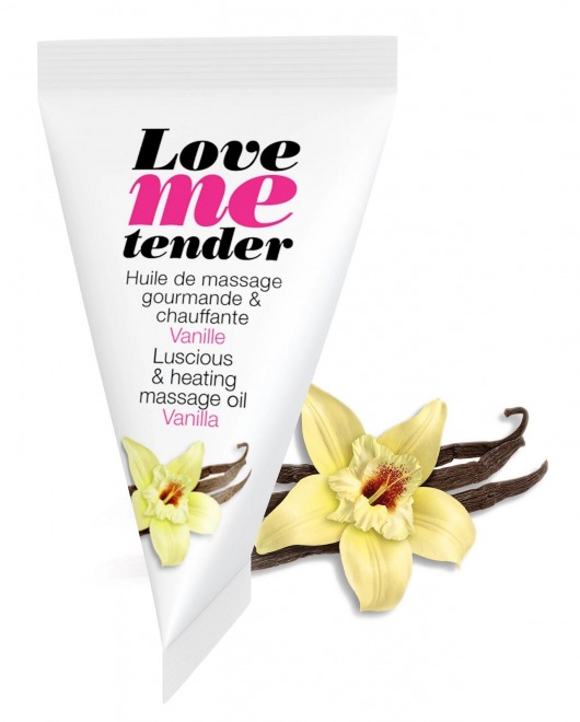 Съедобное согревающее массажное масло Love Me Tender Vanilla с ароматом ванили - 10 мл. - Love to Love - купить с доставкой в Златоусте