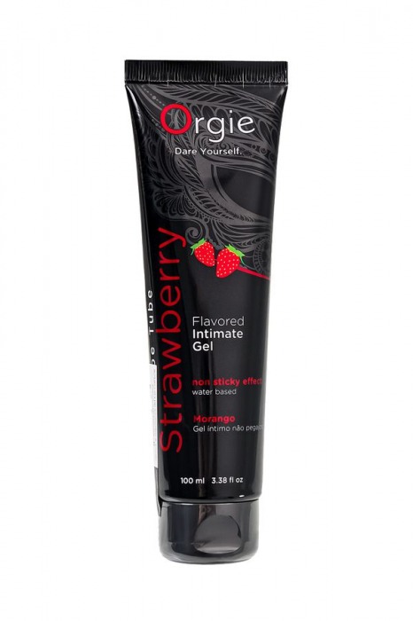 Интимный гель на водной основе Lube Tube Strawberry с клубничным вкусом - 100 мл. - ORGIE - купить с доставкой в Златоусте