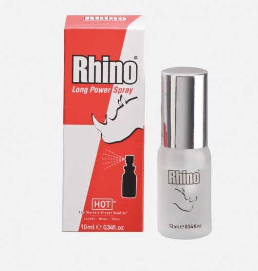 Пролонгирующий спрей для мужчин Rhino - 10 мл. - HOT - купить с доставкой в Златоусте