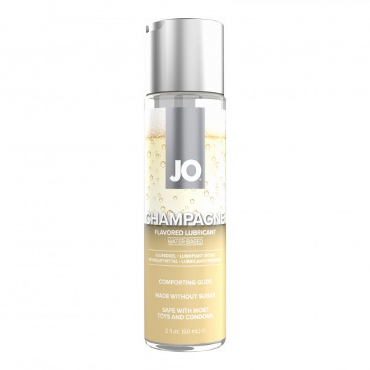 Лубрикант на водной основе JO H2O Champagne Flavored Lubricant с ароматом шампанского - 60 мл. - System JO - купить с доставкой в Златоусте