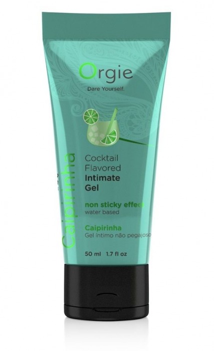 Съедобный интимный гель Orgie Lube Tube Cocktail Caipirinha - 50 мл. - ORGIE - купить с доставкой в Златоусте