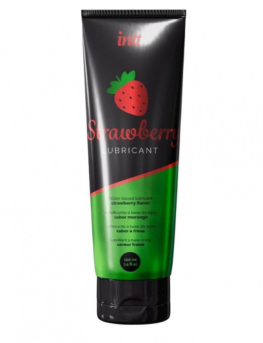 Смазка на водной основе с ароматом клубники Strawberry Lubricant - 100 мл. - INTT - купить с доставкой в Златоусте