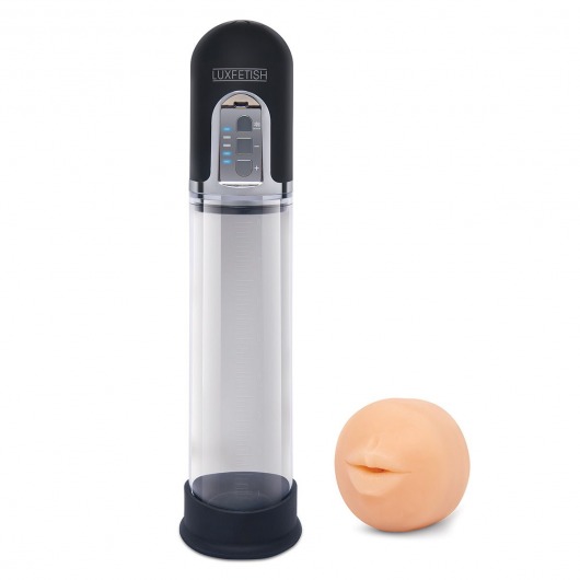 Автоматическая вакуумная помпа-мастурбатор Blowjob Auto Sucker Penis Enlarger Pump - Lux Fetish - в Златоусте купить с доставкой