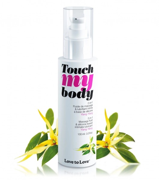Силиконовый лубрикант 2-в-1 Touch My Body с ароматом иланг-иланга - 100 мл. - Love to Love - купить с доставкой в Златоусте