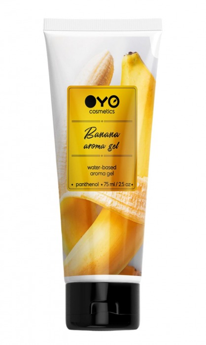 Лубрикант на водной основе OYO Aroma Gel Banana с ароматом банана - 75 мл. - OYO - купить с доставкой в Златоусте
