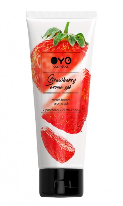 Лубрикант на водной основе OYO Aroma Gel Strawberry с ароматом клубники - 75 мл. - OYO - купить с доставкой в Златоусте