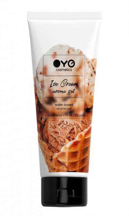 Лубрикант на водной основе OYO Aroma Gel Ice Cream с ароматом пломбира - 75 мл. - OYO - купить с доставкой в Златоусте