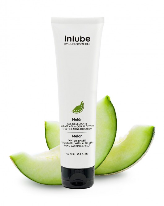 Лубрикант на водной основе Nuei Inlube с алоэ вера и ароматом дыни - 100 мл. - Nuei cosmetics - купить с доставкой в Златоусте