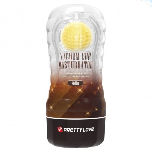 Прозрачный текстурированный мастурбатор Vacuum Cup Masturbator Stellar - Baile - в Златоусте купить с доставкой