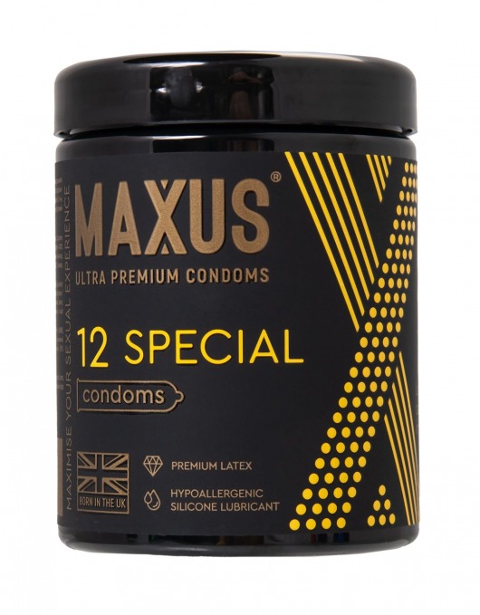 Презервативы с точками и рёбрами MAXUS Special - 12 шт. - Maxus - купить с доставкой в Златоусте